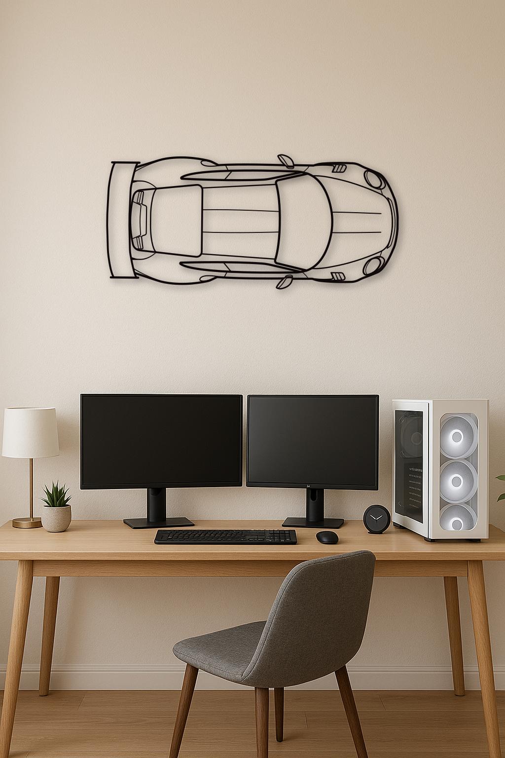 Porsche 991.1 GT3RS Top View